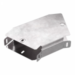 Угол д/листового кабель.лотка 45° горизонтальн. без разъема/соединителя сталь светло-серый ПРОМРУКАВ