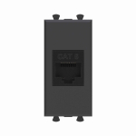 Накладка/вставка для настен. кабель-канала rj45 черный DKC Накладка/вставка для настен. кабель-канала rj45 черный DKC