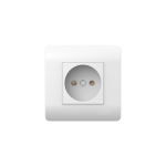 (NEW3-E) Розетка б/з со шторками, 16А, белый CHINT (1)