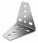 Уголок монтажный 90х95х95 2мм синдзимир (УМ-2,0-СЦ) Ostec (1/100)