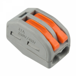 Клемма соединительная многоразовая REXANT 2-проводная, серая, 0.08-4 мм² (20 шт./уп.) Клемма соединительная многоразовая REXANT 2-проводная, серая, 0.08-4 мм² (20 шт./уп.)