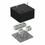 Коробка огнестойкая для кабель-канала 40-0460-FR6.0-10 Е15-Е120 RAL9005 85х85х45 (44 шт/кор) Промрукав