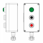 Взрывозащищенный пост управления из полиэстера CPE-P-04-(1xLG(250)-1xP1B(11)-1xP1R(11))-1xKAEPM2MHK-20(C)1Ex d e IIC Т5 Gb / Ex tbIIIC T95°C Db IP66/К Взрывозащищенный пост управления из полиэстера CPE-P-04-(1xLG(250)-1xP1B(11)-1xP1R(11))-1xKAEPM2MHK-20(C)1Ex d e IIC Т5 Gb / Ex tbIIIC T95°C Db IP66/К