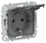 FLITE Роз. с з/к/ш кр. 16А IP44 РСшкр11-0-44-ФлМА м/а IEK