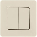 Выключатель 2кл с/у крем механизм INSPIRIA Legrand (1/20/100)