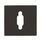 Центр. плата VGA с/у пластик черный IP20 ABB Sky