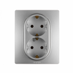 Розетка 2гн с З/К с/у алюминий винт.клем. в сборе 16А Etika Legrand (1/10) Розетка 2гн с З/К с/у алюминий винт.клем. в сборе 16А Etika Legrand (1/10)