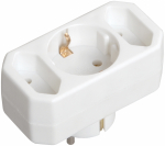 Тройник 3гн с 3/К белый Т-01/01-2 IEK (1/200)