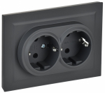 Розетка 2гн с З/К шторки с/у графит в сборе 16А РСш12-3-БрГ BRITE IEK (1/10/100) Розетка 2гн с З/К шторки с/у графит в сборе 16А РСш12-3-БрГ BRITE IEK (1/10/100)