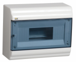Бокс ЩРН-П-9мод настен пласт бел (дв.прозр) IP41 PRIME IEK (1/20)