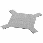 Крышка к крестообразному разветвителю для лестничного лотка ЛКР 200 (горячий цинк) Крышка к крестообразному разветвителю для лестничного лотка ЛКР 200 (горячий цинк)