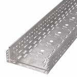 Лоток кабельный листовой 3000x300x100 сталь с перфорированной боковой стенкой толщ.1мм ПРОМРУКАВ