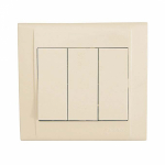 Выключатель 3кл с/у крем IP20 Defne Makel (1/12/120)