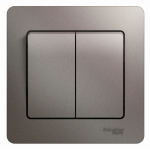 Выключатель 2кл с/у платина в сборе Glossa Systeme Electric (1/15) Выключатель 2кл с/у платина в сборе Glossa Systeme Electric (1/15)