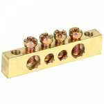 Шина "N" нулевая 6х9мм 4/2 (4 группы/крепеж по краям) (10 шт/уп) Промрукав