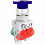 Кнопка Грибок AELA d=22мм неон 220В синяя ВК-22 DEKraft Systeme Electric