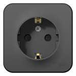 Розетка 1гн с З/К шторки о/у антрацит изол.пласт. 16А IP20 Blanca Systeme Electric (1/12)