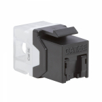 Гнездо (jack) RJ45 8(8) Cat 5E для круглого кабеля, черный DKC (ДКС)