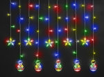Гирлянда Navigator 95 026 NGF-D037-03 (бахрома звезды и снеговики RGBY 3*0.6м IP Гирлянда Navigator 95 026 NGF-D037-03 (бахрома звезды и снеговики RGBY 3*0.6м IP