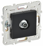 Розетка 1гн ТВ оконечная с/у черный механизм SK-A12Bl SKANDY IEK (1/10/100)