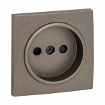 Валенсия лицевая панель розетки 1-местной б/з 10 А графит с защ. штор. EKF PROxima