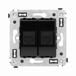 Накладка/вставка с/у rj45 черный DKC