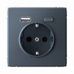 Розетка 1гн c З/К+2хUSB typeА+ typeС с/у грифель механизм 16А ArtGallery Systeme Electric (1/8/16) Розетка 1гн c З/К+2хUSB typeА+ typeС с/у грифель механизм 16А ArtGallery Systeme Electric (1/8/16)