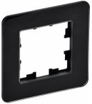 Рамка 1гн стекло черный РУ-1-2-Бр RE BRITE IEK (5/100)