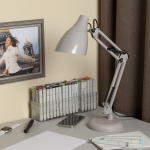 Светильник настольный на основании под лампу 40Вт Е27 серый N-123-Е27-40W-GY ЭРА (1/12)