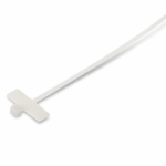 Стяжка нейлоновая неоткрывающаяся, безгалогенная 200x2,5мм с площадкой для маркера Hyperline GTK-200MC Стяжка нейлоновая неоткрывающаяся, безгалогенная 200x2,5мм с площадкой для маркера Hyperline GTK-200MC