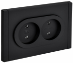 FORTE&PIANO Роз. 2-я без з/к з/ш б/к 10А FP126M чер. IEK