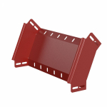 Угол д/листового кабель.лотка 45° вертикально ниспадающий (внешний) без соединит. разъема сталь ПРОМРУКАВ