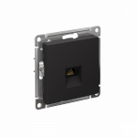 Розетка 1гн комп RJ45 с/у карбон механизм кат.6А AtlasDesign Systeme Electric Розетка 1гн комп RJ45 с/у карбон механизм кат.6А AtlasDesign Systeme Electric