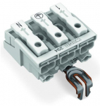 Клеммная колодка 27.3мм 3x2 0.5-2.5мм² 24А 500В белый Wago