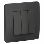 Выключатель 3кл с/у антрацит Blanca Systeme Electric