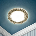 Светильник встраив со светодиод подсветкой под лампу GX53 черный DK LD51 WH/BK ЭРА (1/50)