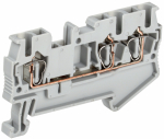 Клемма пружинная КПИ 3в-2,5 3 вывода 31А серая IEK (45/1800)