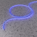 Led Strip Гибкий неон 10x4 24В 9,6 Вт/м Blue IP67 5м 432041