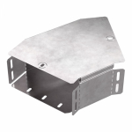 Угол д/листового кабель.лотка 45° горизонтальн. без разъема/соединителя сталь светло-серый ПРОМРУКАВ