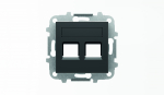 Центр. плата для подкл. ср-в связи и выч. техники с/у rj45/rj12 металл черный IP20 ABB Sky Центр. плата для подкл. ср-в связи и выч. техники с/у rj45/rj12 металл черный IP20 ABB Sky