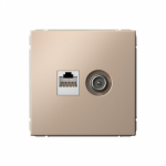 Розетка 2гн комп+ТВ RJ45+TV с/у песочный механизм кат.5е ArtGallery Systeme Electric (1/5/20) Розетка 2гн комп+ТВ RJ45+TV с/у песочный механизм кат.5е ArtGallery Systeme Electric (1/5/20)