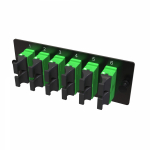 Адаптерная планка с установленными 12xMTP адаптерами (alined key)(цвет адаптера - серый), OM5 1 HU Адаптерная планка с установленными 12xMTP адаптерами (alined key)(цвет адаптера - серый), OM5 1 HU