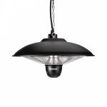 Обогреватель электрический инфракрасный подвесной в корпусе из нержавеющей стали 1,5кВт, 3 режима обогрева, механическая регулировка черный REXANT Обогреватель электрический инфракрасный подвесной в корпусе из нержавеющей стали 1,5кВт, 3 режима обогрева, механическая регулировка черный REXANT