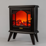 Светодиодный камин Гранд Шале с эффектом живого огня 45x18x56см, работает от батареек 3xС (в комплект не вxодят) или от USB (в комплекте), черный