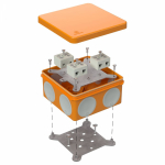 Коробка огнестойкая для о/п двухкомпонентная 60-0300-FR10.0-6 Е15-Е120 100х100х50 RAL2004 Промрукав