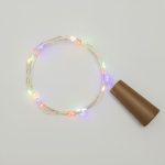 Гирлянда «Роса» с пробкой 2 м, 20 LED, цвет свечения мультиколор, 3хLR44 в комплекте NEON-NIGHT