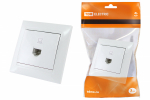 Розетка 1гн комп RJ45 с/у белый кат.5е Лама TDM Розетка 1гн комп RJ45 с/у белый кат.5е Лама TDM