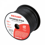 Провод ПГВА 1х1 черный (100м/бухта) REXANT (1/1)