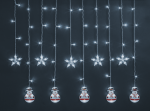 Гирлянда Navigator 95 025 NGF-D037-02 (бахрома звезды и снеговики CW 3*0.6м IP20 Гирлянда Navigator 95 025 NGF-D037-02 (бахрома звезды и снеговики CW 3*0.6м IP20