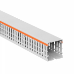Кабель-канал перфорированный 40x40мм светло-серый с крышкой DKC (ДКС)